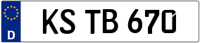 Trailer License Plate